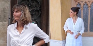 Beitragsbild des Blogbeitrags 2 Modeblogs - 1 weißes Outfit, der Look für groß und klein