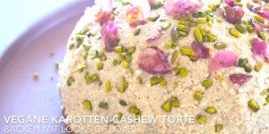 Beitragsbild des Blogbeitrags Karotten-Cashew Torte - Vegan, glutenfrei und gelingt einfach