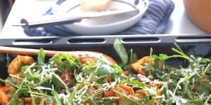Beitragsbild des Blogbeitrags Topfgucker Alles vom Blech - heiße Tortellini mit Gemüse