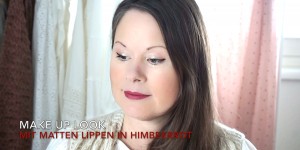 Beitragsbild des Blogbeitrags Schminken - Make up mit roten Lippen und Augen in Gold