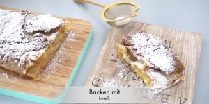 Beitragsbild des Blogbeitrags Topfgucker - regional kochen und backen, der Apfelstrudel