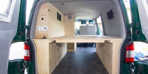 Beitragsbild des Blogbeitrags VW T5 Ausbau - Teil 14 - Der Möbelbau 