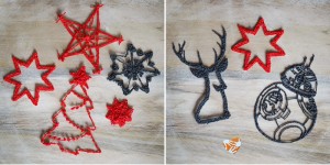 Beitragsbild des Blogbeitrags Basteln mit Kindern: Weihnachtliche Deko aus dem 3D-Doodler 