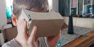 Beitragsbild des Blogbeitrags DIY mit Kind: VR-Brille basteln und in eigene Zeichnungen 3D eintauchen