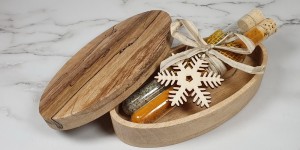 Beitragsbild des Blogbeitrags Geschenkidee: DIY Gewürzsalz im Reagenzglas