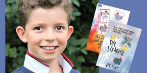 Beitragsbild des Blogbeitrags Interview & Buchtipp: 8 Jahre und schon Kinderbuchautor