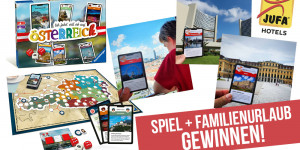 Beitragsbild des Blogbeitrags Spielend Österreich erkunden & Familienurlaub gewinnen!