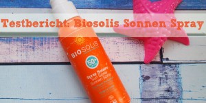 Beitragsbild des Blogbeitrags Testbericht: Biosolis Sonnen Spray 50+ 
