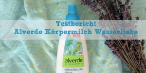 Beitragsbild des Blogbeitrags Wasser marsch! Alverde Körpermilch-Spray Wasserliebe im Test