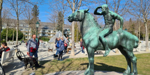 Beitragsbild des Blogbeitrags City Dog Walk in Baden: Sightseeing mit Hund 