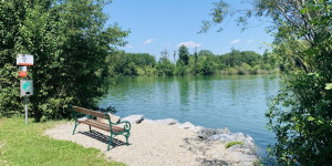 Beitragsbild des Blogbeitrags Der Ebersdorfer See bei Obergrafendorf plus: Baden im Traisental