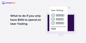 Beitragsbild des Blogbeitrags What to do if you only have $100 to spend on User Testing 