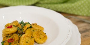 Beitragsbild des Blogbeitrags Kürbis Gnocchi 