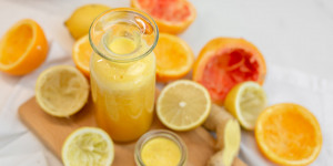 Beitragsbild des Blogbeitrags Ingwer Shot: Wirkung und Vorteile des Immunboosters – inkl. Rezept