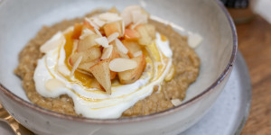 Beitragsbild des Blogbeitrags Pumpkin Spice Oats – ein herbstliches Frühstück