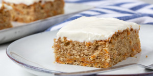 Beitragsbild des Blogbeitrags Saftiger Karottenkuchen mit Frosting