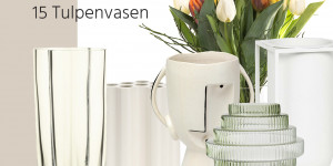 Beitragsbild des Blogbeitrags 15 Tulpenvasen, die den Frühlingsstrauß noch schöner machen