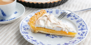 Beitragsbild des Blogbeitrags Orangen Meringue Tarte 