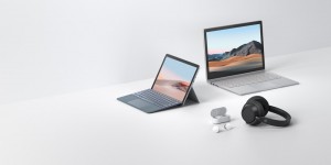 Beitragsbild des Blogbeitrags Surface Go 2, Surface Book 3, Surface Headphones 2 & Surface Earbuds
