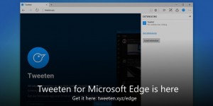 Beitragsbild des Blogbeitrags Tweeten: Twitter Edge-Extension ist da!