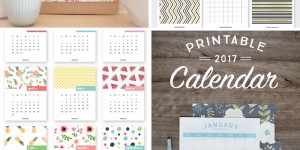 Beitragsbild des Blogbeitrags Die schönsten Kalender für 2017 zum Ausdrucken