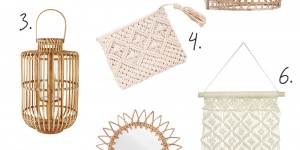 Beitragsbild des Blogbeitrags Rattan, Bambus & Makramee – Naturmaterialien für zu Hause