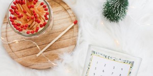 Beitragsbild des Blogbeitrags Last Minute Adventkalenderkerze selber machen + Free Printable