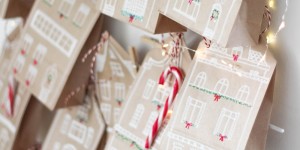 Beitragsbild des Blogbeitrags DIY Adventskalender mit Skandi Häuschen