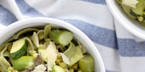 Beitragsbild des Blogbeitrags Eat Seasonal: Grüne Pasta mit Spargel 