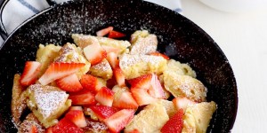 Beitragsbild des Blogbeitrags Kaiserschmarrn mit Erdbeeren 