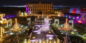 Beitragsbild des Blogbeitrags Lumagica – Lichterpark im Kronprinzgarten im Schloss Schönbrunn