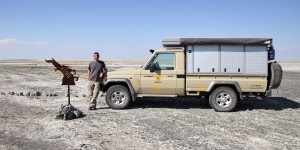 Beitragsbild des Blogbeitrags Botswana – Kubu Island – eine Oase in den Salzpfannen