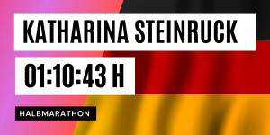 Beitragsbild des Blogbeitrags Kein bisschen müde: Katharina Steinruck läuft Halbmarathon-Bestzeit! 