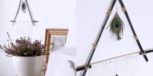Beitragsbild des Blogbeitrags {DIY} Wanddekoration im Bohemian Style