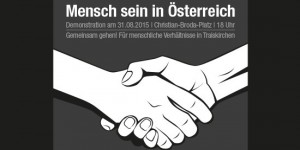 Beitragsbild des Blogbeitrags Demo für menschliche Asylpolitik in #Wien