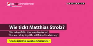 Beitragsbild des Blogbeitrags Wie tickt Matthias Strolz? Wie viel weißt Du über seine Positionen? #barometer