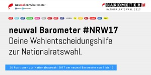 Beitragsbild des Blogbeitrags Jetzt online: Das neuwal Barometer zur Nationalratswahl 2017 #wenwaehlen