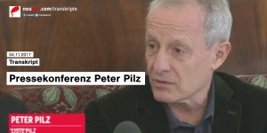 Beitragsbild des Blogbeitrags Transkript: Pressekonferenz von Peter Pilz (04.11.2017)
