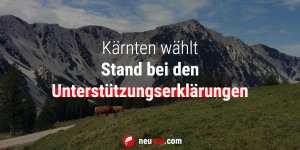 Beitragsbild des Blogbeitrags Landtagswahl Kärnten 2018: Stand der Unterstützungserklärungen