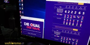 Beitragsbild des Blogbeitrags „Die Qual der Wahl“ mit wahlorama.at am Samstag Abend vor der Wahl auf PULS 4! 