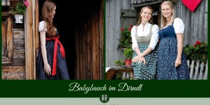 Beitragsbild des Blogbeitrags Babybauch im Dirndl