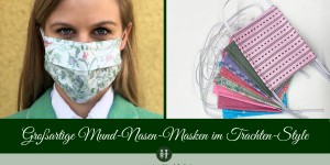 Beitragsbild des Blogbeitrags Masken aus Dirndlstoffen
