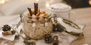 Beitragsbild des Blogbeitrags #easygoingdish | weihnachtliche Overnight Oats 