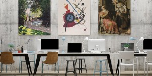 Beitragsbild des Blogbeitrags Produktiver arbeiten: mit Kunst im Büro 