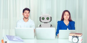 Beitragsbild des Blogbeitrags KI im Recruiting: Sind Roboter die HR-Manager der Zukunft? 