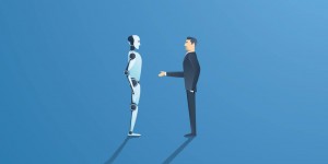 Beitragsbild des Blogbeitrags Kollegin Künstliche Intelligenz – was du über KI in der Arbeit wissen solltest