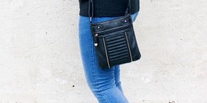 Beitragsbild des Blogbeitrags Bomberjacke kombiniert mit Heels, SlimFit Jeans und Crossbody Bag 