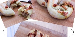 Beitragsbild des Blogbeitrags Oktoberfestparty – Brezn mit Bratwurstfüllung in pikant oder süßsauer