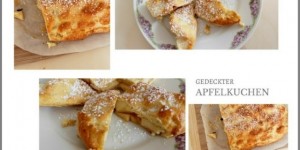 Beitragsbild des Blogbeitrags Gedeckter Apfelkuchen 
