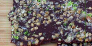 Beitragsbild des Blogbeitrags Food Battle: Selbstgemachte Schokolade mit Hanfsamen in Bärlauch geröstet